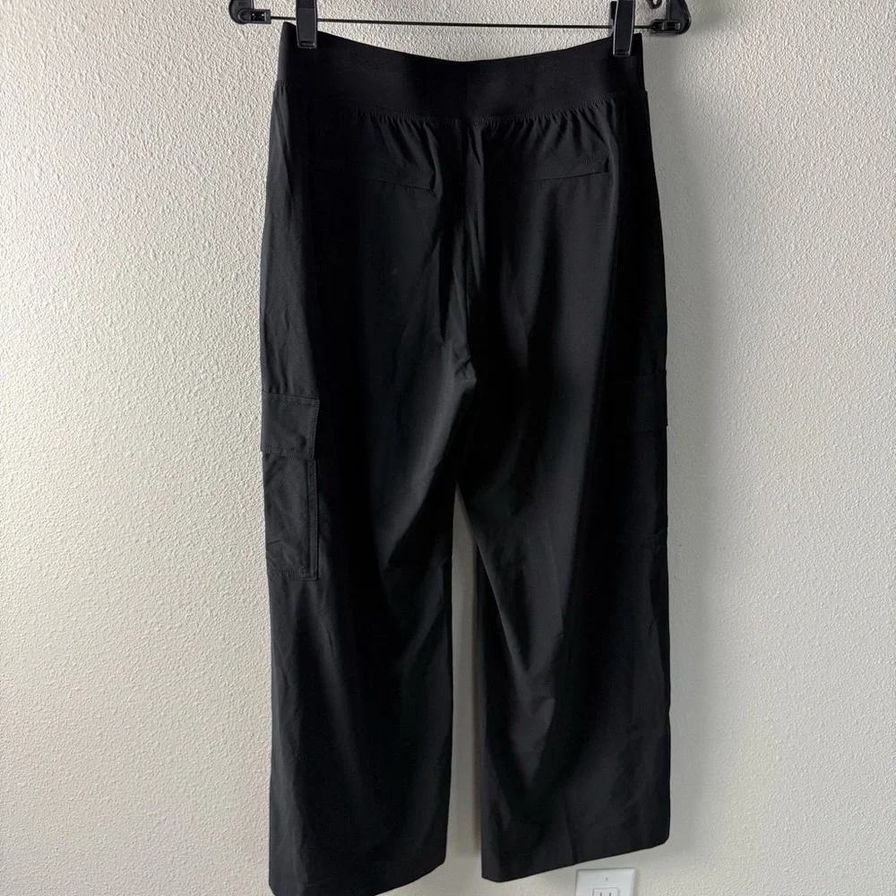 Athleta Brooklyn Heights High Rise Cargo Pant Black Casual Athleisure Women’s 2 - Picture 9 of 13